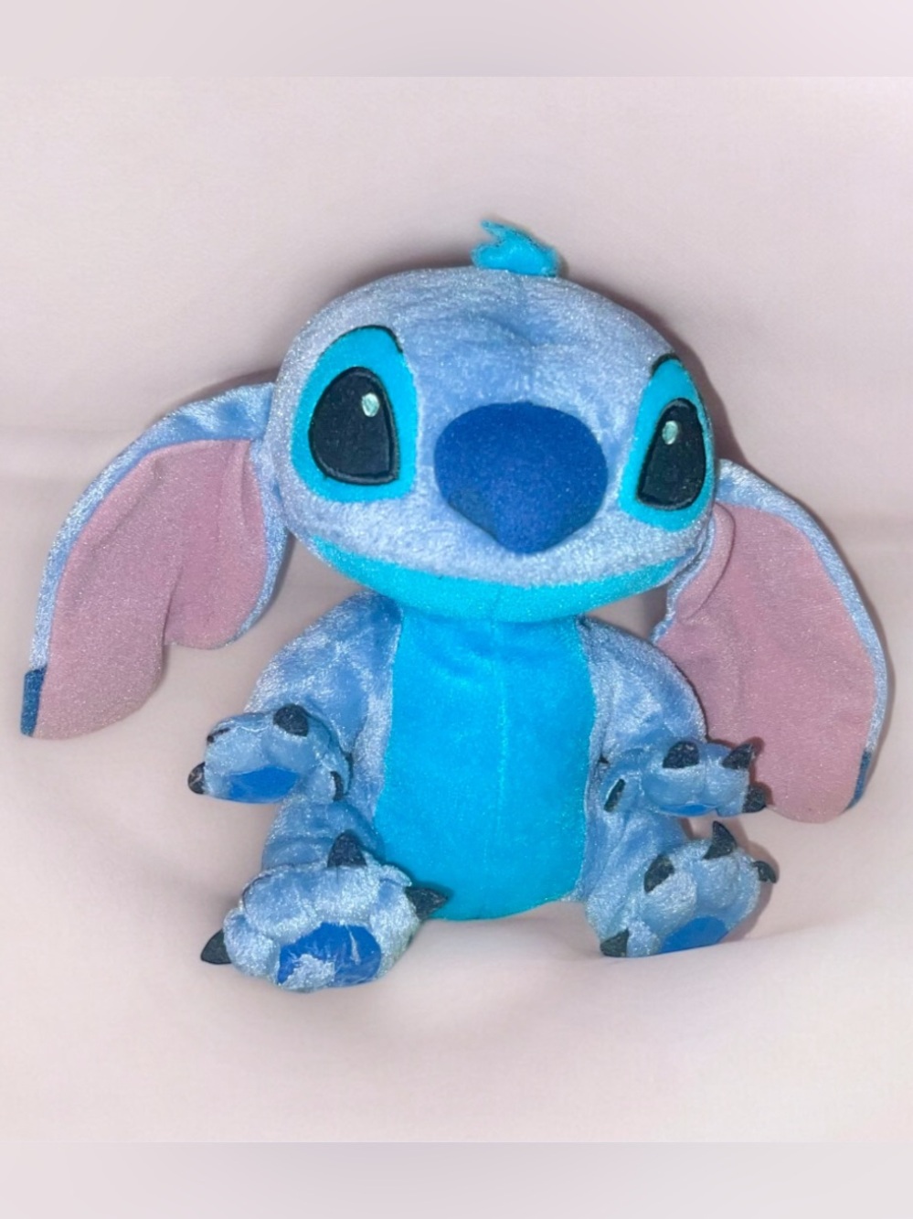 Vintage Disney Store Stitch 6" Mini Bean Bag Plush Sitting Stuffed Animal Toy
